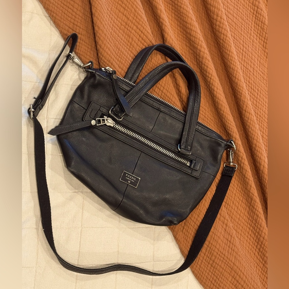 Fossil Black Leather Purse